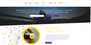 Jupiter Theme Examples | Creative Agency Boulder Colorado | Website Design aspen science center